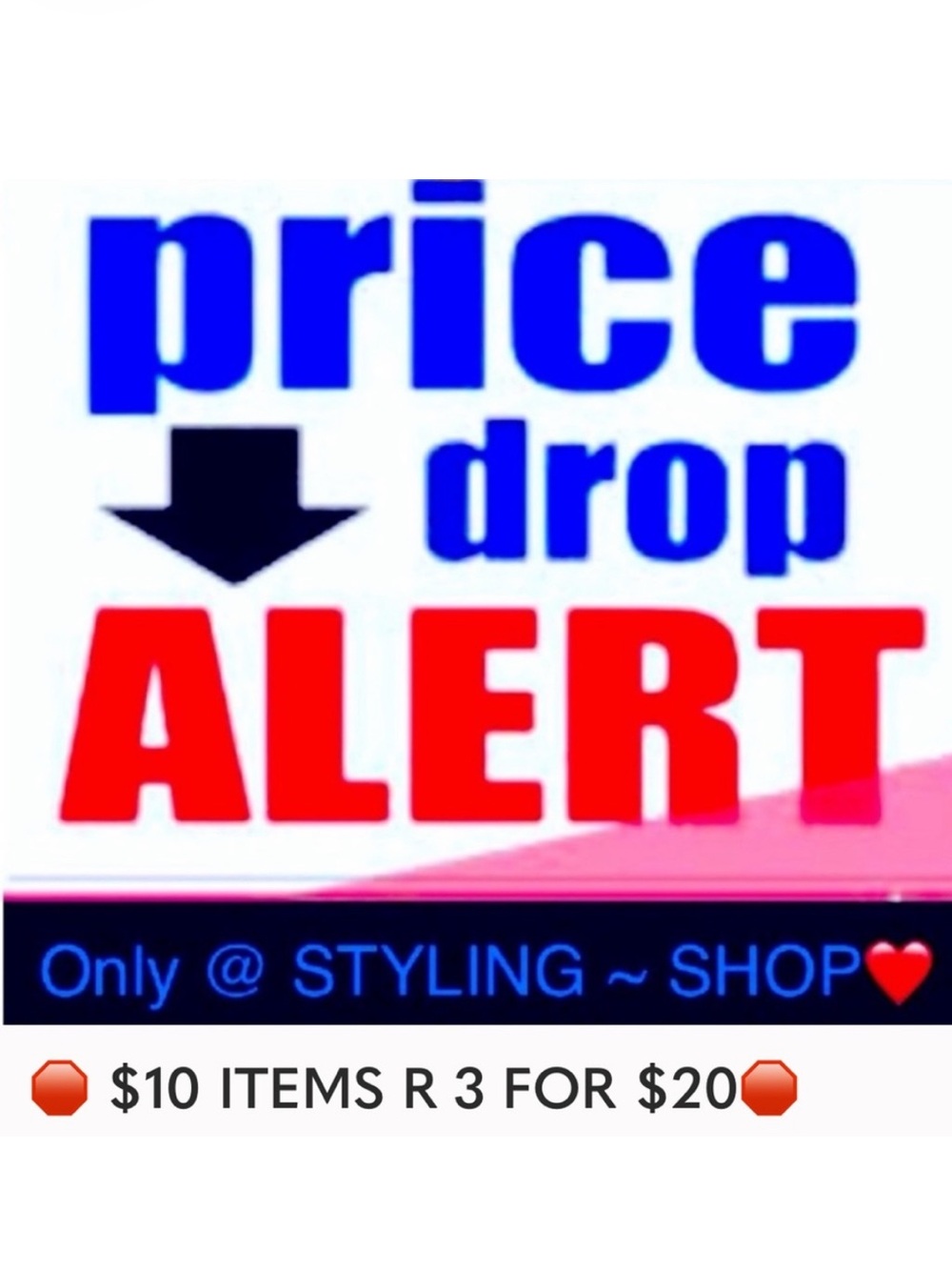🛑ALL MARKED🛑3 FOR $20🛑
